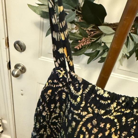 Santiki Boho Tropical Floral Print Patchwork Halter Sundress L - Picture 4 of 15